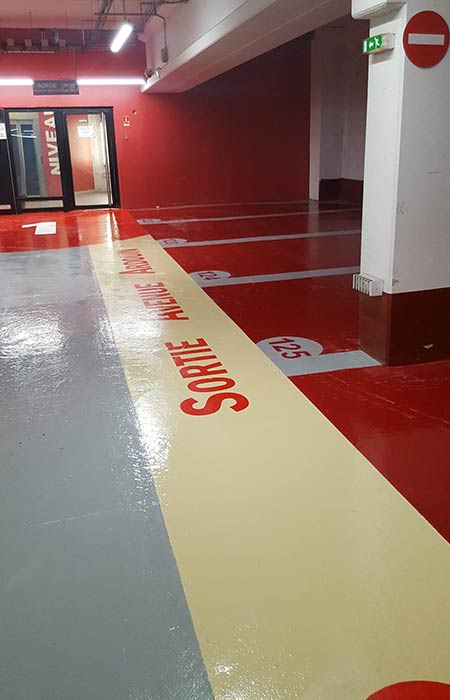 ADSR - Resine Polyurethane cheminement pietons